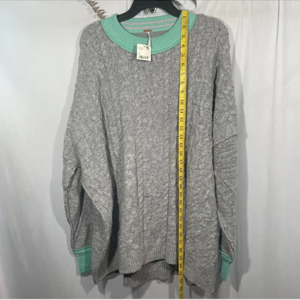 NWT $168 Free People Olympia Oversized Colorblock Sweater [ SZ Small ]‎ #q228